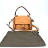 Chloe Peach Leather Mini Faye Day Bag with Gold Hardware - Image 3
