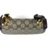Gucci Supreme Monogram Textured Dollar Calfskin Mini Blondie Chain Shoulder Flap Bag Beige Ebony New Acero - Image 12