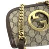 Gucci Supreme Monogram Textured Dollar Calfskin Mini Blondie Chain Shoulder Flap Bag Beige Ebony New Acero - Image 16