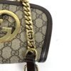 Gucci Supreme Monogram Textured Dollar Calfskin Mini Blondie Chain Shoulder Flap Bag Beige Ebony New Acero - Image 17