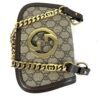 Gucci Supreme Monogram Textured Dollar Calfskin Mini Blondie Chain Shoulder Flap Bag Beige Ebony New Acero - Image 18