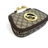 Gucci Supreme Monogram Textured Dollar Calfskin Mini Blondie Chain Shoulder Flap Bag Beige Ebony New Acero - Image 21