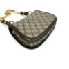 Gucci Supreme Monogram Textured Dollar Calfskin Mini Blondie Chain Shoulder Flap Bag Beige Ebony New Acero - Image 22