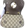 Gucci Supreme Monogram Textured Dollar Calfskin Mini Blondie Chain Shoulder Flap Bag Beige Ebony New Acero - Image 11