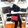 YSL Yves Saint Laurent Pink Grained Leather Monogram Medium Kate Flap Bag - Image 2