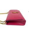 YSL Yves Saint Laurent Pink Grained Leather Monogram Medium Kate Flap Bag - Image 9