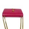 YSL Yves Saint Laurent Pink Grained Leather Monogram Medium Kate Flap Bag - Image 10