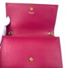 YSL Yves Saint Laurent Pink Grained Leather Monogram Medium Kate Flap Bag - Image 21