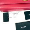 YSL Yves Saint Laurent Pink Grained Leather Monogram Medium Kate Flap Bag - Image 8
