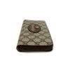 Side view of the wallet standing on its end