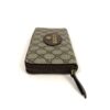 End view with the leather zip pull