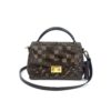 Louis Vuitton Damier Ebene Croisette Crossbody Red