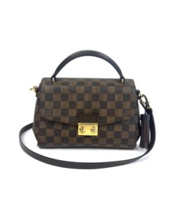 Louis Vuitton Damier Ebene Croisette Crossbody Red