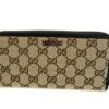 Gucci Monogram Metal Bar Zip Around Wallet Dark Brown - Image 5