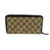 Gucci Monogram Metal Bar Zip Around Wallet Dark Brown - Image 7