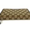 Gucci Monogram Metal Bar Zip Around Wallet Dark Brown - Image 10