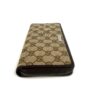 Gucci Monogram Metal Bar Zip Around Wallet Dark Brown - Image 13