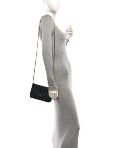 Alternative view of CHANEL Black Classic Wallet On Chain WOC Crossbody Lambskin Gold Hardware