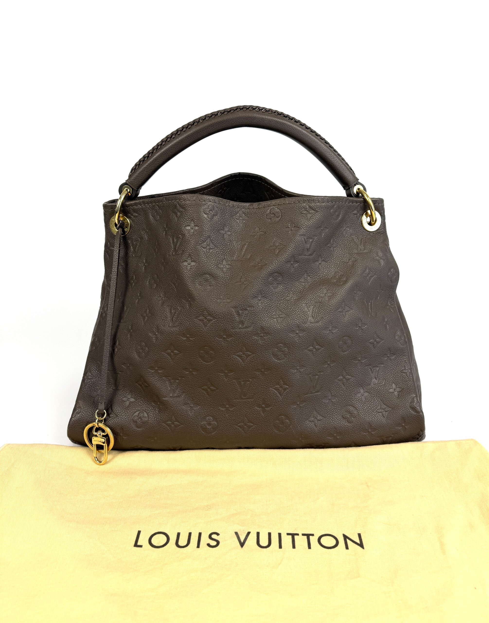 Louis Vuitton Artsy MM Terre Empreinte Leather Hobo - Image 4