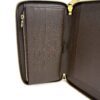 Card slots on the left side of the open wallet