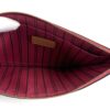 Top zip open showing the striped Pivoine lining