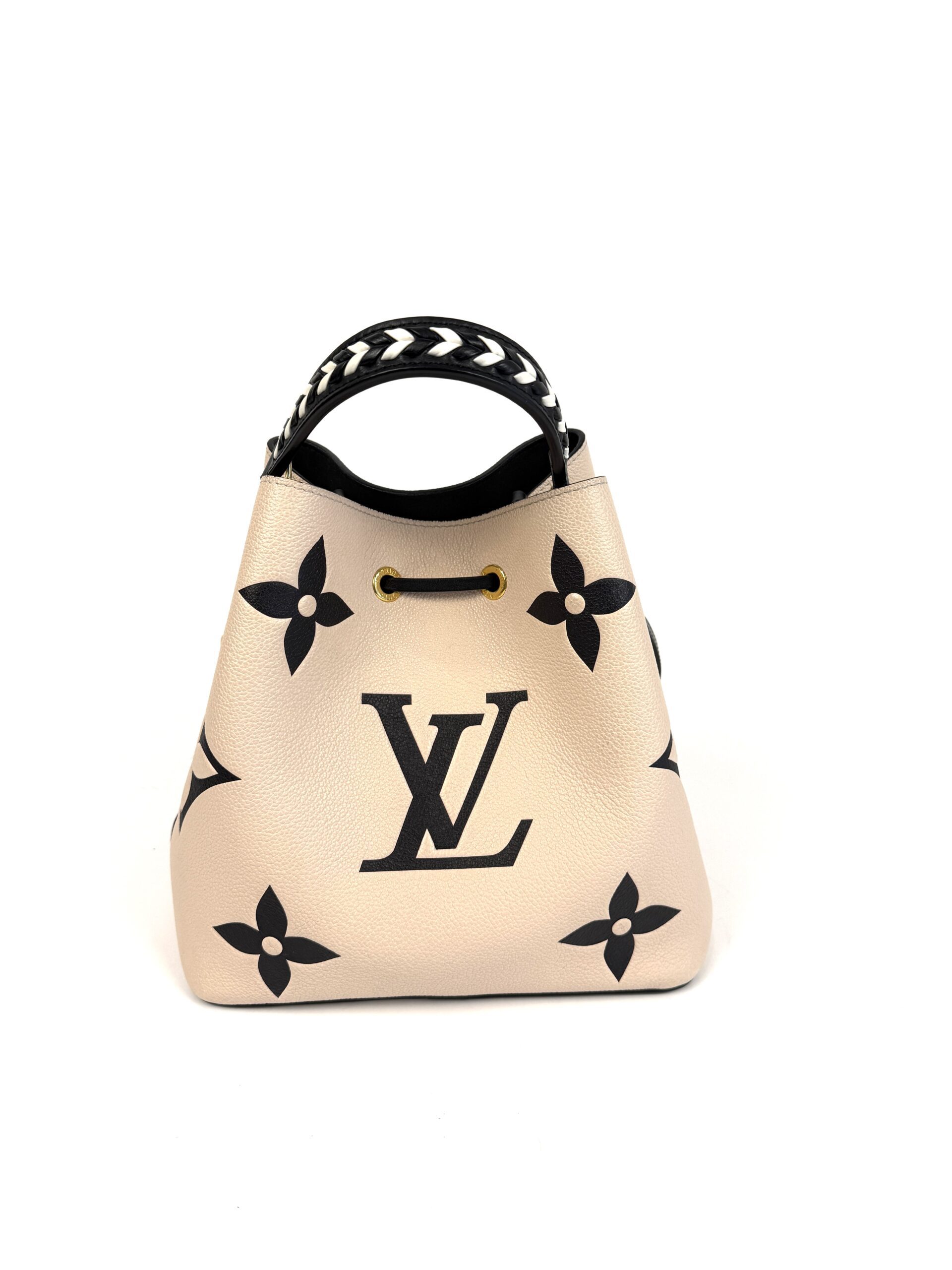 Back view with the giant LV in black