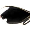 Inside the pochette, black lining