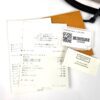 Original receipt, care card and product tag