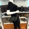 YSL Saint Laurent Grain De Poudre Matelasse Monogram Mini Lou Camera Bag Vert Fonce Green - Image 2