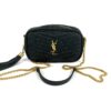 YSL Saint Laurent Grain De Poudre Matelasse Monogram Mini Lou Camera Bag Vert Fonce Green - Image 4