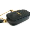 YSL Saint Laurent Grain De Poudre Matelasse Monogram Mini Lou Camera Bag Vert Fonce Green - Image 16