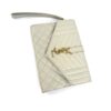 YSL Saint Laurent Envelope Flap Pouch In Mix Matelassé Grain De Poudre Embossed Cream Leather - Image 8