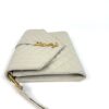 YSL Saint Laurent Envelope Flap Pouch In Mix Matelassé Grain De Poudre Embossed Cream Leather - Image 14
