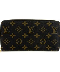 Louis Vuitton Monogram Zippy Wallet with Fuchsia