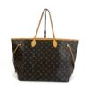 Louis Vuitton Monogram Neverfull GM Tan Interior, front view with honey vachetta straps
