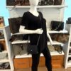 CHANEL Black Classic Caviar Leather Wallet On Chain WOC Shoulder Bag Crossbody SHW - Image 2