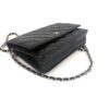 CHANEL Black Classic Caviar Leather Wallet On Chain WOC Shoulder Bag Crossbody SHW - Image 11