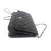 CHANEL Black Classic Caviar Leather Wallet On Chain WOC Shoulder Bag Crossbody SHW - Image 14