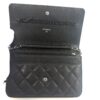 CHANEL Black Classic Caviar Leather Wallet On Chain WOC Shoulder Bag Crossbody SHW - Image 21