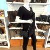 CHANEL Black Classic Wallet On Chain WOC Crossbody Lambskin Silver Hardware - Image 2