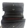 CHANEL Black Classic Wallet On Chain WOC Crossbody Lambskin Silver Hardware - Image 23