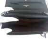 CHANEL Black Classic Wallet On Chain WOC Crossbody Lambskin Silver Hardware - Image 5