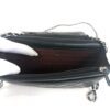 CHANEL Black Classic Wallet On Chain WOC Crossbody Lambskin Silver Hardware - Image 9