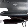 CHANEL Black Classic Wallet On Chain WOC Crossbody Lambskin Silver Hardware - Image 26