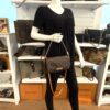 Styled on a mannequin, carried at the waist