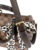 Shoulder strap buckle and twilly close up