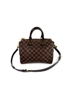 Louis Vuitton Damier Ebene Speedy Bandouliere 25 Red - AA0117