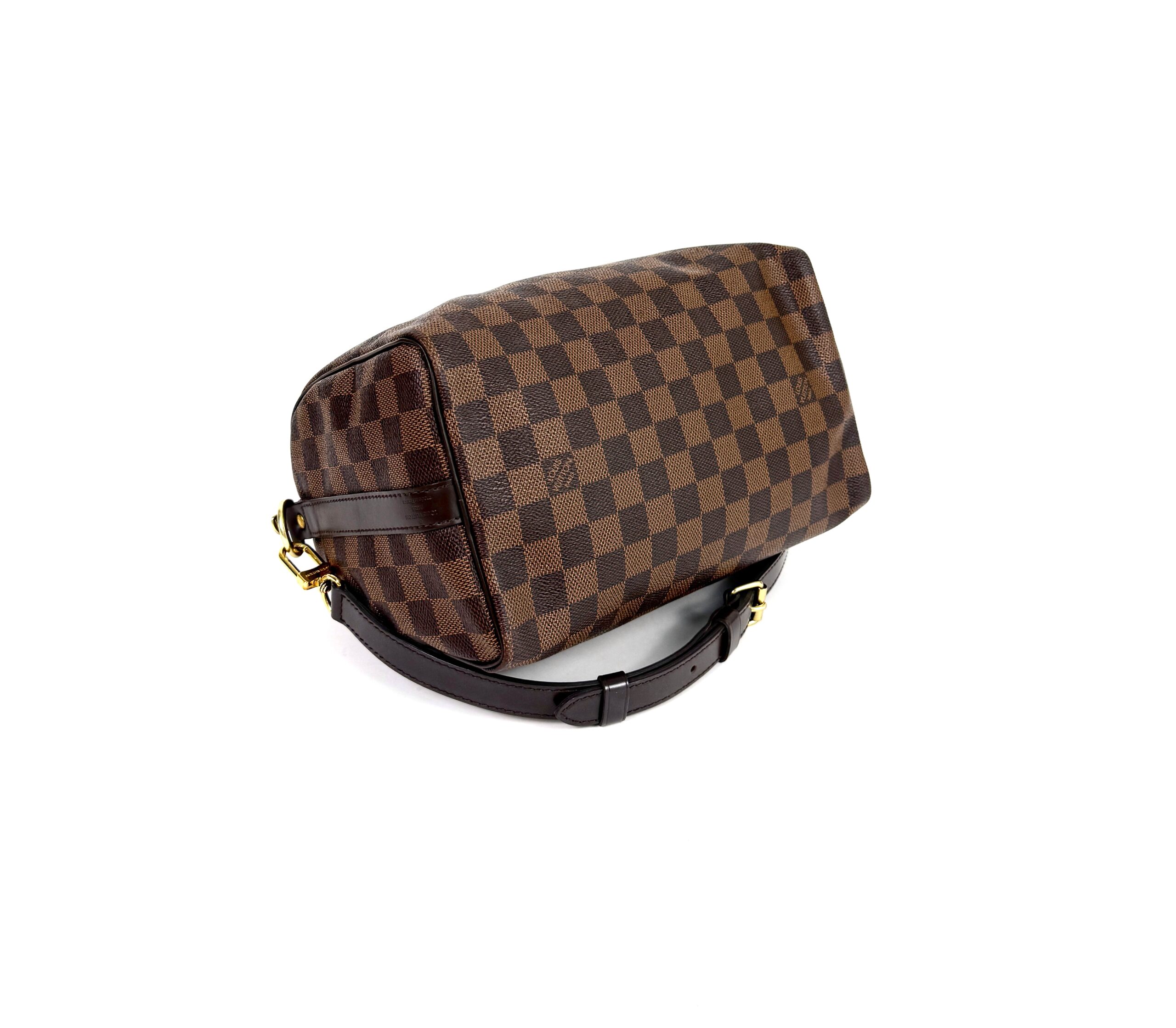 Louis Vuitton Damier Ebene Speedy Bandouliere 25 Red - AA0117 - Image 12