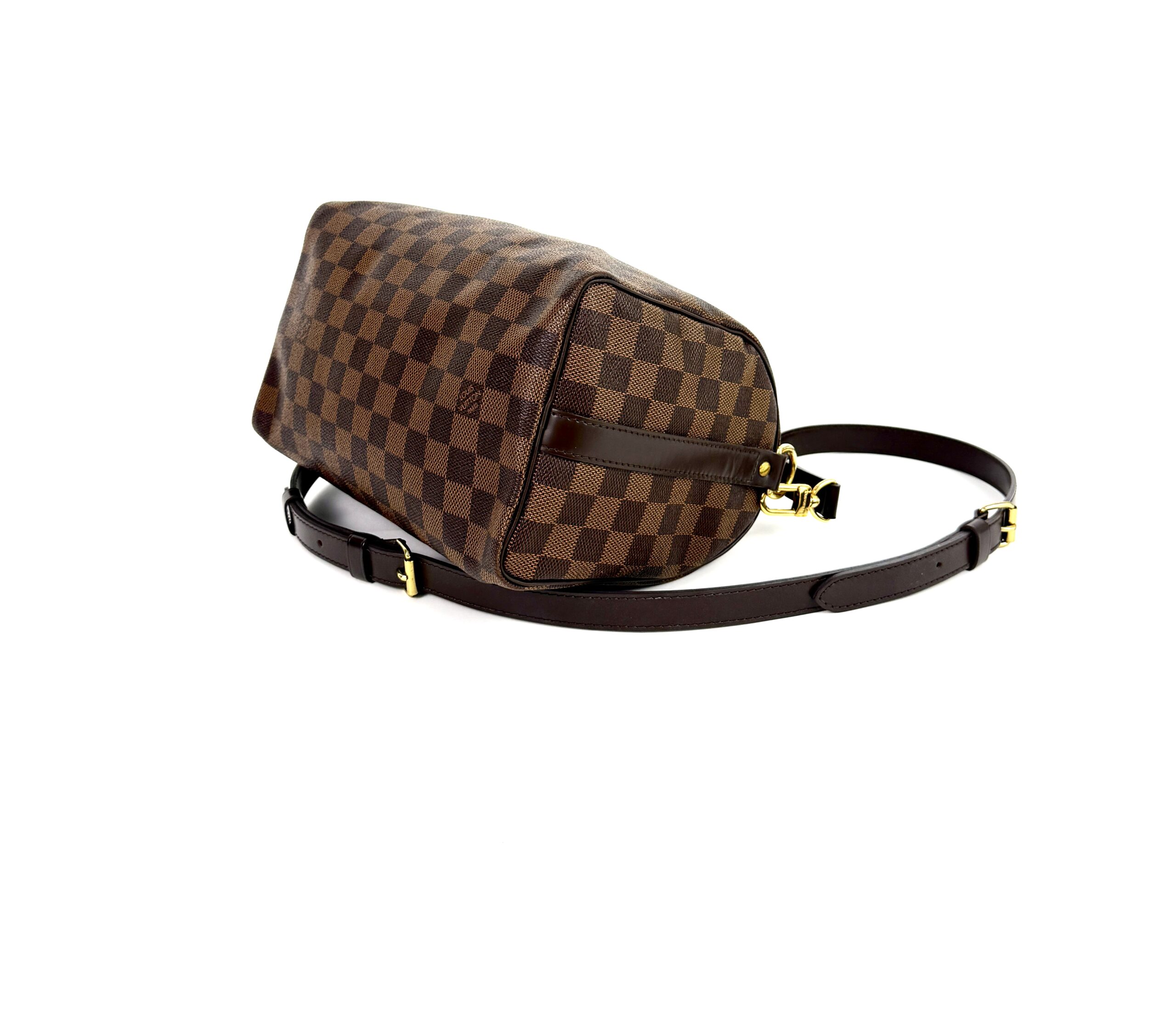 Louis Vuitton Damier Ebene Speedy Bandouliere 25 Red - AA0117 - Image 14