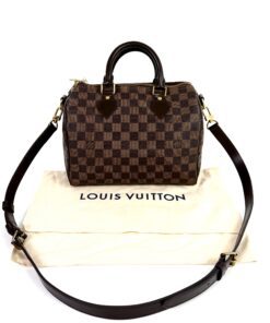 Alternative view of Louis Vuitton Damier Ebene Speedy Bandouliere 25 Red - AA1172